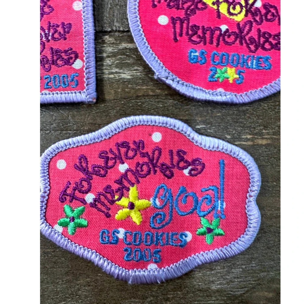 Girl Scouts 2005 Cookie Program Patch Lot Make Memories Goal TokStar GSUSA